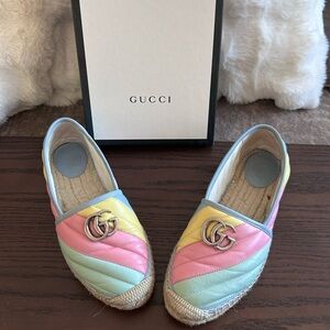 Gucci GG Marmont Pastel Espadrilles